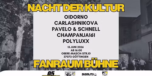 Nacht der Kultur \/ FanRaum-B\u00fchne