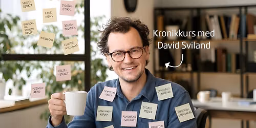 Noko du vil dela om? Kom p\u00e5 kronikkurs!