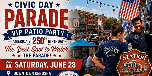 4th of July Civic Day Parade VIP Patio Party