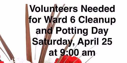 Ward 6 Clean Up and Potting Day