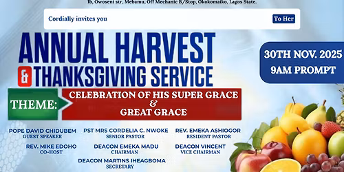 Annual Thanksgiving Service