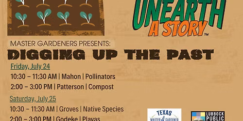 Master Gardeners Presents: Digging Up the Past at Groves Branch Library