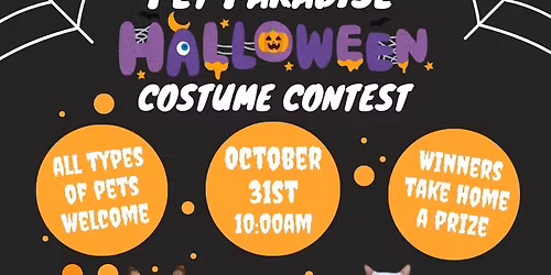 Pet Paradise Halloween Costume Contest