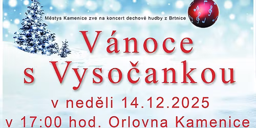 V\u00e1noce s Vyso\u010dankou - koncert dechov\u00e9 hudby z Brtnice