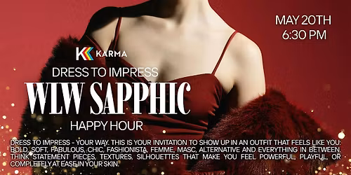 WLW Sapphic Happy Hour: Dress to Impress