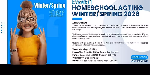 Homeschool Acting - Winter\/Spring 2026