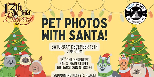Pet Photos with Santa @ 13th Child Brewery