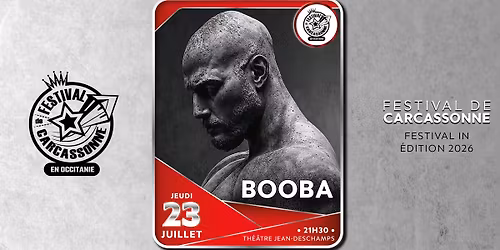 Booba - Festival de Carcassonne 2026