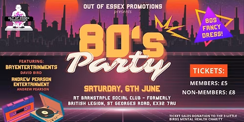 80's Party night.