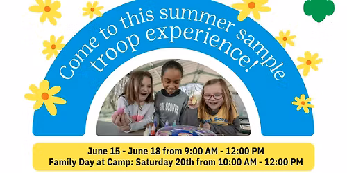 Summer Camp Sample Troop Experience! - Grand Ledge