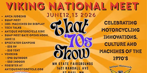 Viking Chapter of the AMCA June motorcycle show