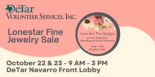 DeTar Volunteers Jewelry Fundraiser