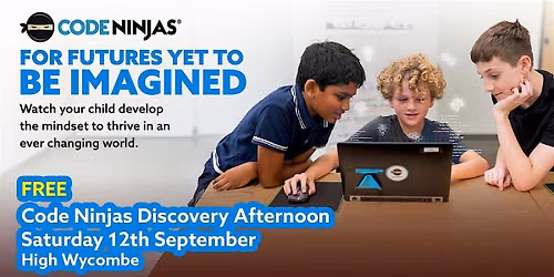Code Ninjas High Wycombe Discovery Afternoon for Ages 5 to 14