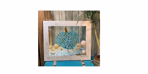 Framed Resin Art- "PUMPKIN"