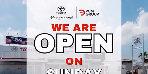 We Are Open On Sunday