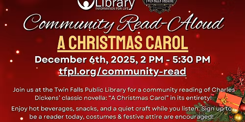 Community Read-Aloud: "A Christmas Carol"