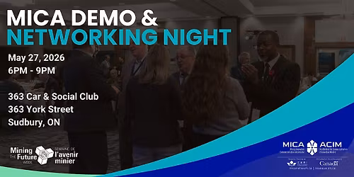 Sudbury MICA Demo and Networking Night