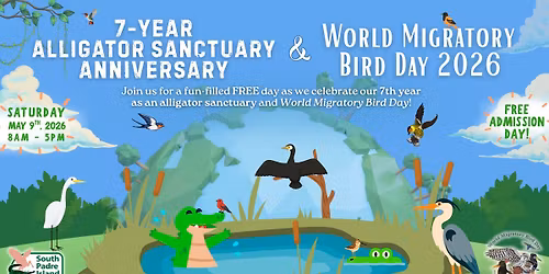 7th Alligator Sanctuary Anniversary & World Migratory Bird Day 2026
