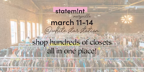 Statemint Maryville Pop-Up Adult Consignment for Men + Women  