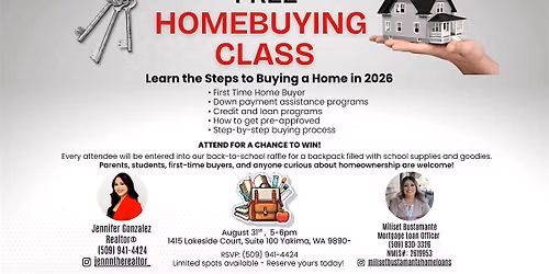 Free HomeBuying Class- Learn The Steps To Buying a Home