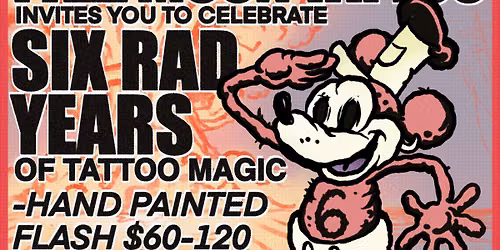 Six Rad Years of Pale Moon Tattoo: Flash Event!