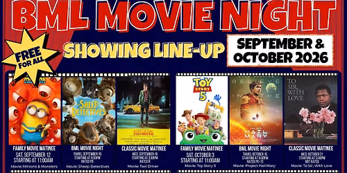 Movie Showings at the Library!
