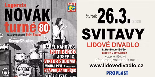 \u201eLegenda Petr Nov\u00e1k (turn\u00e9 80\u201c) - jedine\u010dn\u00fd koncert k nedo\u017eit\u00fdm 80. narozenin\u00e1m.