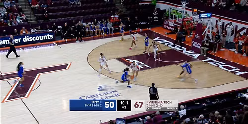 Pittsburgh Panthers Women's Basketball vs. Virginia Tech Hokies Women's Basketball