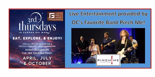 CDM City-Wide 3rd Thursdays - Pinch Me! Band Entertains