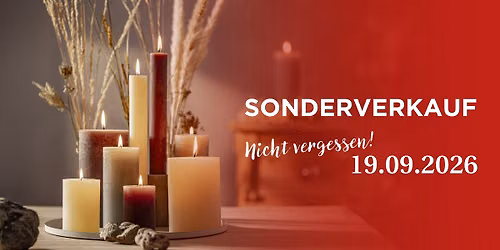WIEDEMANN KERZEN - SONDERVERKAUF