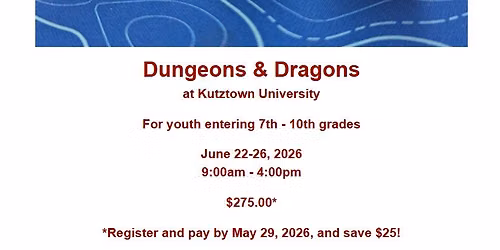 D&D Summer Camp @ Kutztown University