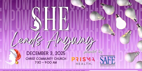 SHE Leads Anyway - Women's Empowerment Breakfast Seminar presented by SAFE and Prisma Health