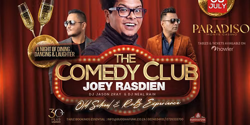 JOEY RASDIEN Live! - Paradiso Montecasino | Fri 3 July