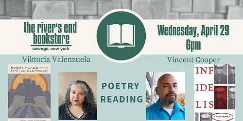 Poetry reading with Viktoria Valenzuela and Vincent Cooper
