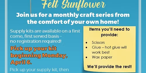 Make it at Home: Felt Sunflower