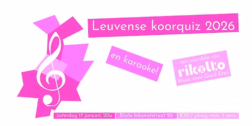 Leuvense koorquiz 2026 en karaoke