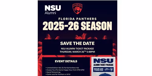 NSU Alumni Night at the Florida Panthers
