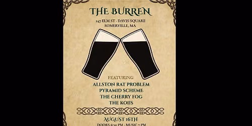 The Allston Rat Problem, Pyramid Scheme, The Cherry Fog, The Koiis