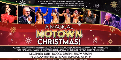 A Magical Motown Christmas - Marion, VA