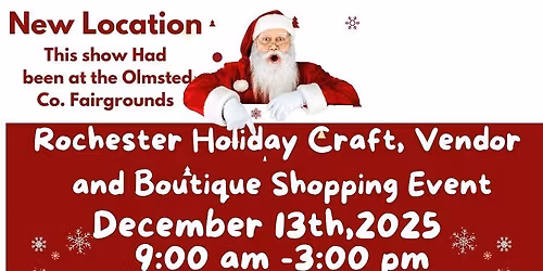 Rochester's Holiday Craft, Vendors, Boutiques & More Shopping Event at the Rochester Sports Complex