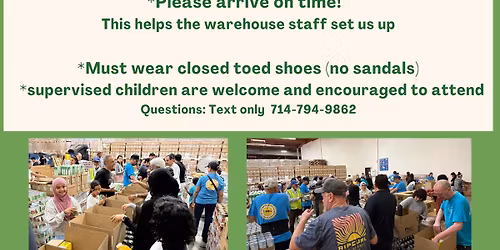 Volunteer at the OC Food Bank 11/8/25