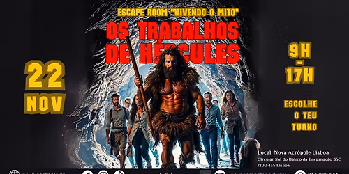 Escape Room | Vivendo o Mito - Os Trabalhos de H\u00e9rcules