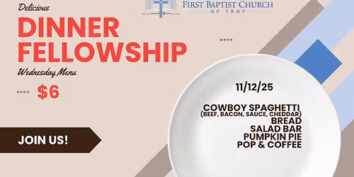 Wednesday Dinner Fellowship