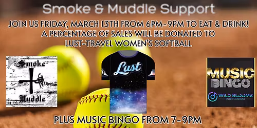 Music Bingo Fundraiser- Lust-Travel Women's Softball