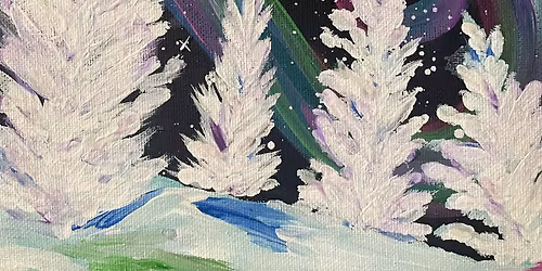 Winter Aurora Paint Night