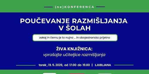 Pou\u010devanje razmi\u0161ljanja v \u0161olah - \u017dIVA KNJI\u017dNICA