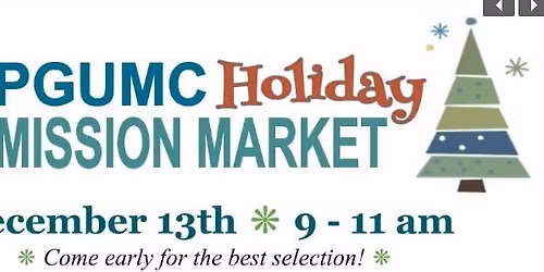 PGUMC Holiday Mission Market
