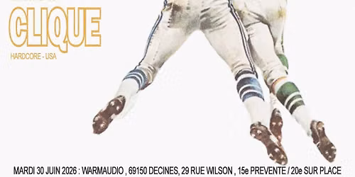 GRIDIRON + CONTENTION + CLIQUE au WARMAUDIO
