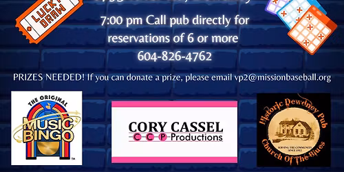 Music Bingo Fundraiser 