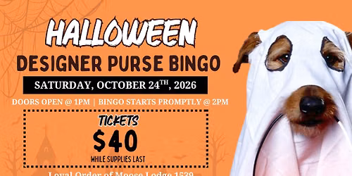 Halloween Designer Purse Bingo 2026